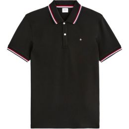 Снимка на CELIO NECETWO Мъжка тениска с якичка, черно, размер