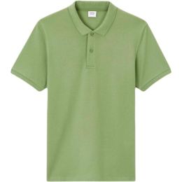 Снимка на CELIO TEONE Мъжка тениска с яка, зелено, размер