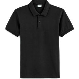 Снимка на CELIO TEONE Мъжка тениска с якичка, черно, размер