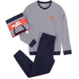 Снимка на CELIO XJIPYHOM Мъжка пижама, тъмносин, размер