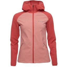 Снимка на Columbia HEATHER CANYON HOODDED JACKET Дамско софтшел яке, розово, размер