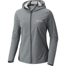 Снимка на Columbia HEATHER CANYON HOODDED JACKET Дамско софтшел яке, тъмносиво, размер