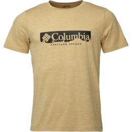 Снимка на Columbia KWICK HIKE GRAPHIC SS TEE Мъжка тениска, бежово, размер