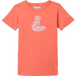 Снимка на Columbia MISSION LAKE SHORT CRAPHIC SHIRT Момичешка тениска, цвят сьомга, размер