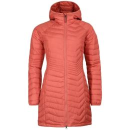 Снимка на Columbia POWDER LITE MID JACKET Дамско зимно яке, цвят сьомга, размер