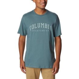 Снимка на Columbia ROCKAWAY RIVER GRAPHIC SS TEE Мъжка тениска, зелено, размер
