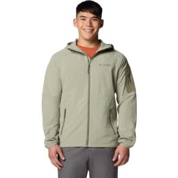 Снимка на Columbia TALL HEIGHTS HOODED SOFT Мъжко яке от софтшел, светло-зелено, размер