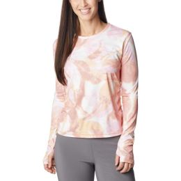Снимка на Columbia W SUN DEFLECTOR SUMMERDRY™ LS SHIRT Дамска спортна тениска, розово, размер