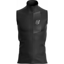 Снимка на Compressport HURRICANE WINDPROOF VEST M Мъжки елек от флийс, черно, размер