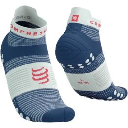 Снимка на Compressport PRO RACING SOCKS V4.0 RUN LOW Чорапи за бягане, синьо, размер 35-38