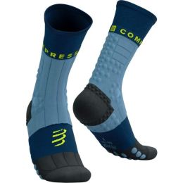 Снимка на Compressport PRO RACING SOCKS WINTER TRAIL Зимни чорапи за бягане, светлосиньо, размер