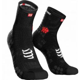 Снимка на Compressport RACE V3.0 RUN HI Чорапи за бягане, черно, размер
