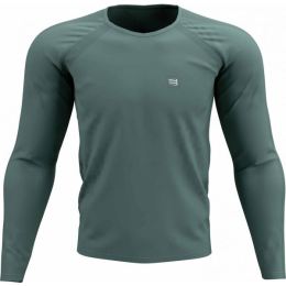 Снимка на Compressport TRAINING TSHIRT LS Мъжка блуза за бягане, светло-зелено, размер