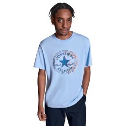 Снимка на Converse STANDARD FIT CENTER FRONT CHUCK PATCH CORE TEE Унисекс тениска, светлосиньо, размер