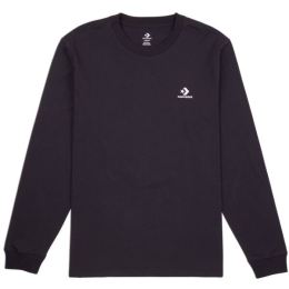 Снимка на Converse STANDARD FIT LEFT CHEST STAR CHEV EMB Мъжка блуза с дълъг ръкав, черно, размер