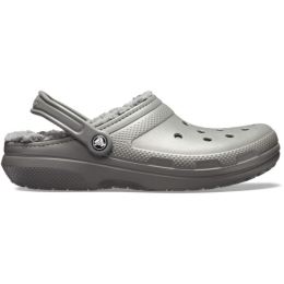 Снимка на Crocs CLASSIC FUZZ LINED CLOG Дамски чехли, сиво, размер 37/38