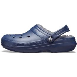 Снимка на Crocs CLASSIC FUZZ LINED CLOG Дамски чехли, тъмносин, размер 37/38