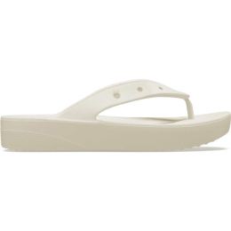 Снимка на Crocs CLASSIC PLATFORM FLIP W Дамски джапанки, бежово, размер 38/39