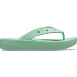 Снимка на Crocs CLASSIC PLATFORM FLIP W Дамски джапанки, светло-зелено, размер 37/38