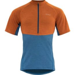 Снимка на Devold STANDAL MERINO TEE ZIP NECK Мъжка спортна блуза, оранжево, размер