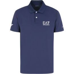 Снимка на EA7 MULTI-SPORT VENTUS7 Мъжка тениска с яка, тъмносин, размер XXXL