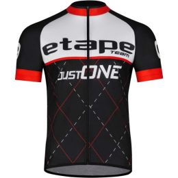 Снимка на Etape TEAM Мъжка фланелка за колоездене, черно, размер