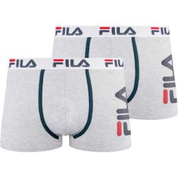 Снимка на Fila BOXER 2-PACK M Мъжки боксерки, сиво, размер XXL