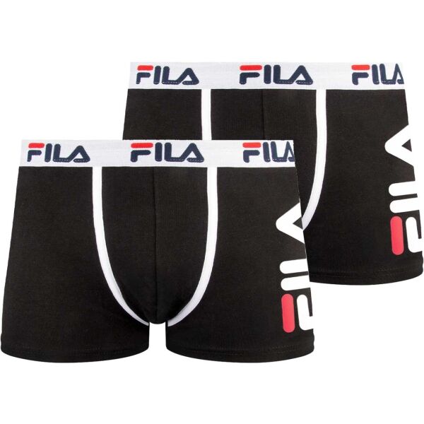 Снимка на Fila BOXER 2-PACK M Мъжки боксерки, черно, размер XXL