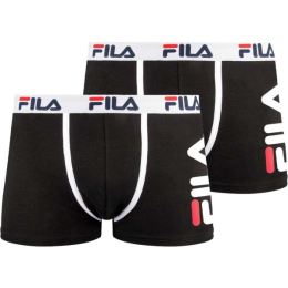 Снимка на Fila BOXER 2-PACK M Мъжки боксерки, черно, размер