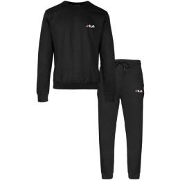 Снимка на Fila BRUSHED COTTON FLEECE CREW Мъжка пижама, черно, размер