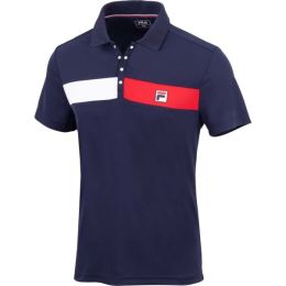 Снимка на Fila POLO JAYDEN Мъжка тениска с яка, тъмносин, размер