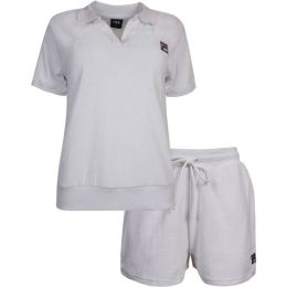 Снимка на Fila SET POLO AND SHORT PANTS IN SPONGE TERRY Дамска пижама, бяло, размер