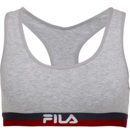 Снимка на Fila WOMAN BRA Дамско бюстие, сиво, размер