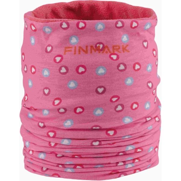 Снимка на Finmark MULTIFUNCTIONAL SCARF WITH FLEECE Момичешки мултифункционален шал, розово, размер UNI