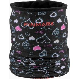 Снимка на Finmark MULTIFUNCTIONAL SCARF WITH FLEECE Момичешки мултифункционален шал, черно, размер UNI