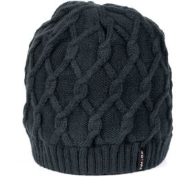 Снимка на Finmark WINTER HAT Дамска плетена шапка за зимата, тъмносин, размер UNI