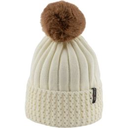Снимка на Finmark WINTER HAT Зимна плетена шапка, бяло, размер
