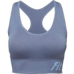 Снимка на Fitforce LAURYNA Дамско фитнес бюстие, тъмносиво, размер