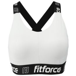 Снимка на Fitforce NEMEE Дамско фитнес бюстие, бяло, размер
