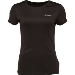 Снимка на Fitforce RISA Дамска фитнес тениска, черно, размер