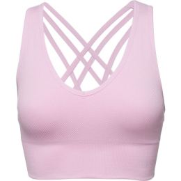 Снимка на Fitforce TAZA Дамско фитнес бюстие, розово, размер