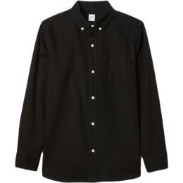 Снимка на GAP FA24 LS OXFORD Момчешка риза, черно, размер