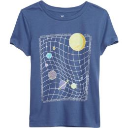 Снимка на GAP GRAPHIC Момичешка тениска, синьо, размер