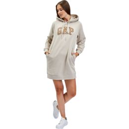 Снимка на GAP HOODIE DRESS Дамска трикотажна рокля, бежово, размер