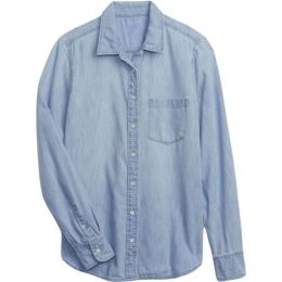 Снимка на GAP LS DENIM PERFECT Дамска риза, светлосиньо, размер