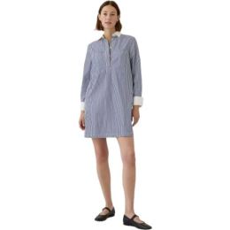 Снимка на GAP LS STRIPE POPOVER Дамска рокля, светлосиньо, размер