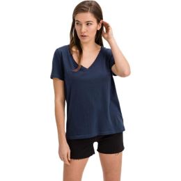 Снимка на GAP ORGANIC Дамска тениска, тъмносин, размер