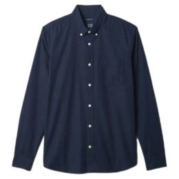 Снимка на GAP OXFORD Мъжка риза, тъмносин, размер