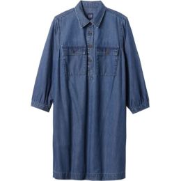 Снимка на GAP POCKET POPOVER MINI Дамска рокля, тъмносин, размер