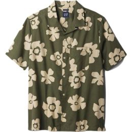 Снимка на GAP SS LINEN Мъжка риза, khaki, размер